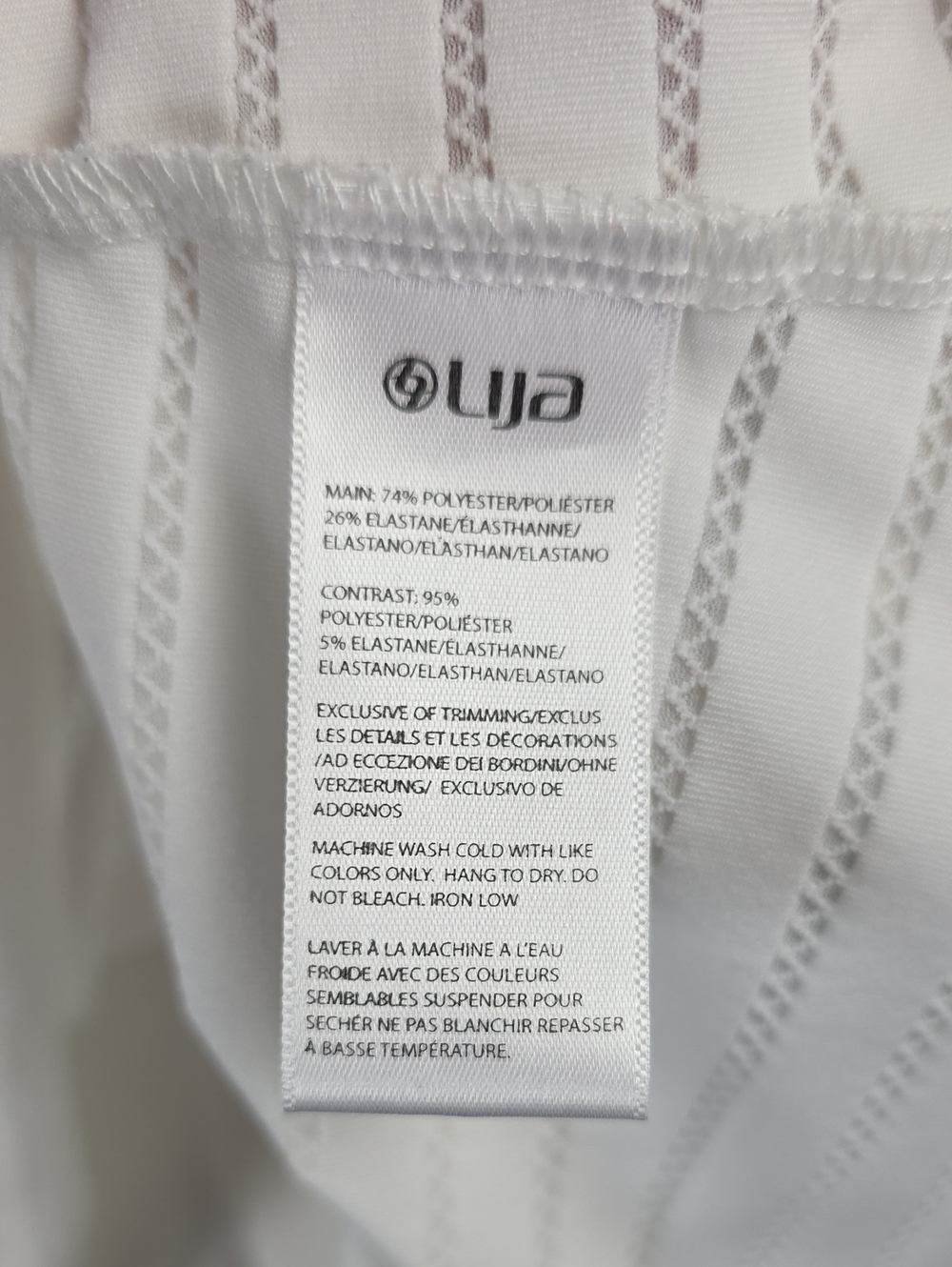 Lija Skapri White With Opaque Horizontal Stripes - Picture 12 of 16